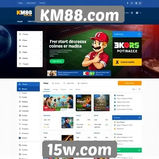Análise da interface do usuário do KM88.com